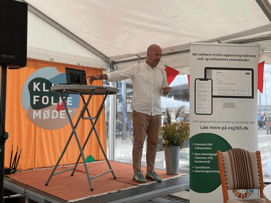 CEO og founder hos ESG365 holder oplæg til Klimafolkemødet